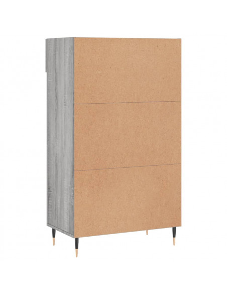 Scarpiera Grigio Sonoma 60x35x105 cm in Legno Multistrato