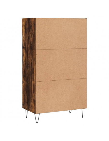 Scarpiera Rovere Fumo 60x35x105 cm in Legno Multistrato