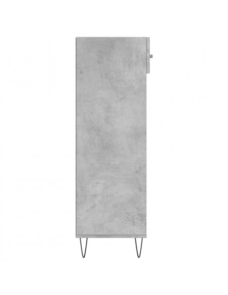 Scarpiera Grigio Cemento 60x35x105 cm in Legno Multistrato
