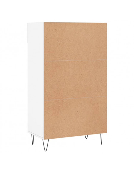 Scarpiera Bianca 60x35x105 cm in Legno Multistrato