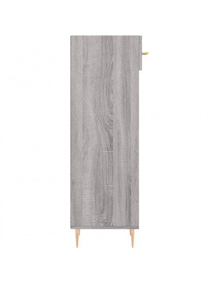 Scarpiera Grigio Sonoma 30x35x105 cm in Legno Multistrato
