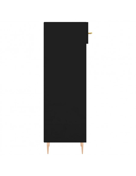 Scarpiera Nera 30x35x105 cm in Legno Multistrato