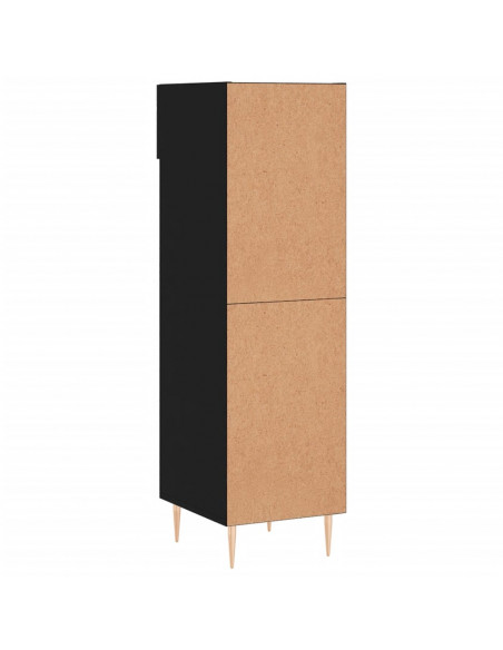 Scarpiera Nera 30x35x105 cm in Legno Multistrato