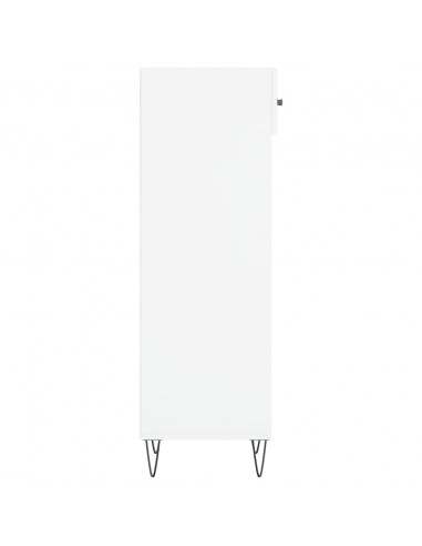 Scarpiera Bianca 30x35x105 cm in Legno Multistrato