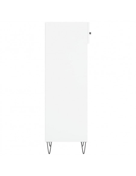Scarpiera Bianca 30x35x105 cm in Legno Multistrato