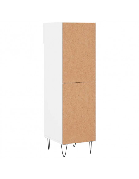 Scarpiera Bianca 30x35x105 cm in Legno Multistrato