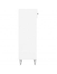 Scarpiera Bianco Lucido 30x35x105 cm in Legno Multistrato 2