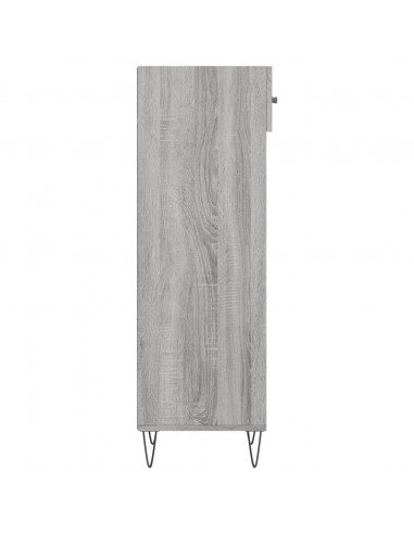 Scarpiera Grigio Sonoma 30x35x105 cm in Legno Multistrato