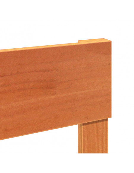 Letto senza Materasso Marrone Cera 100x200 cm in Legno di Pino