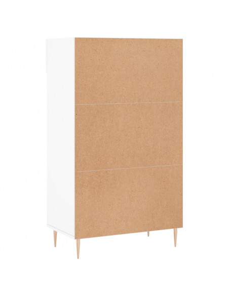Scarpiera Bianca 60x35x105 cm in Legno Multistrato