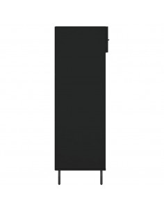Scarpiera Nera 60x35x105 cm in Legno Multistrato 2