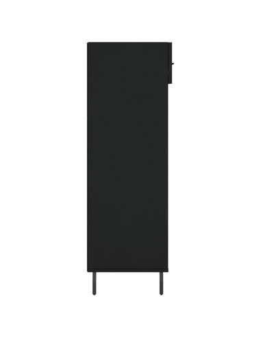 Scarpiera Nera 60x35x105 cm in Legno Multistrato