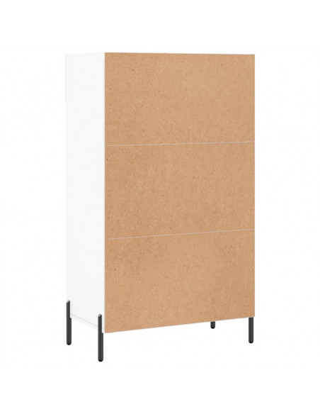 Scarpiera Bianca 60x35x105 cm in Legno Multistrato