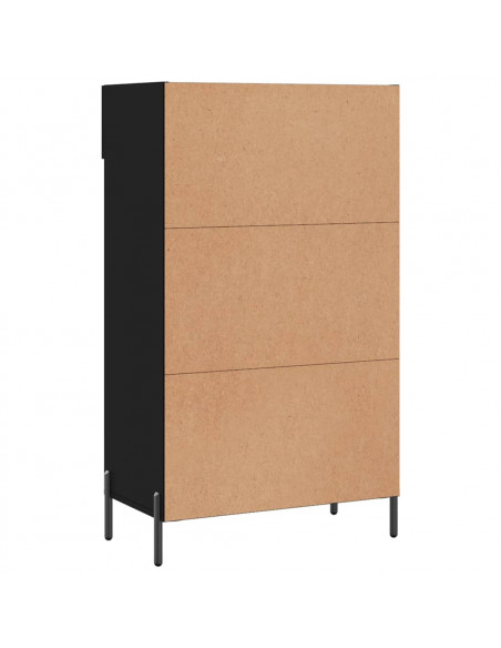Scarpiera Nera 60x35x105 cm in Legno Multistrato