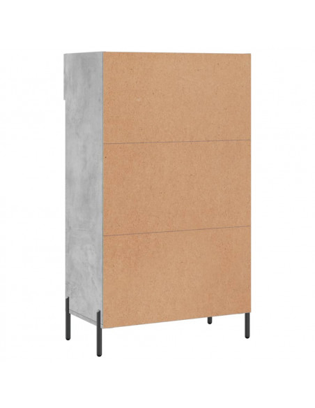 Scarpiera Grigio Cemento 60x35x105 cm in Legno Multistrato