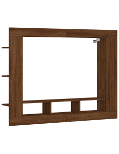 Mobile Porta TV Rovere Marrone 152x22x113 cm Legno Multistrato 2