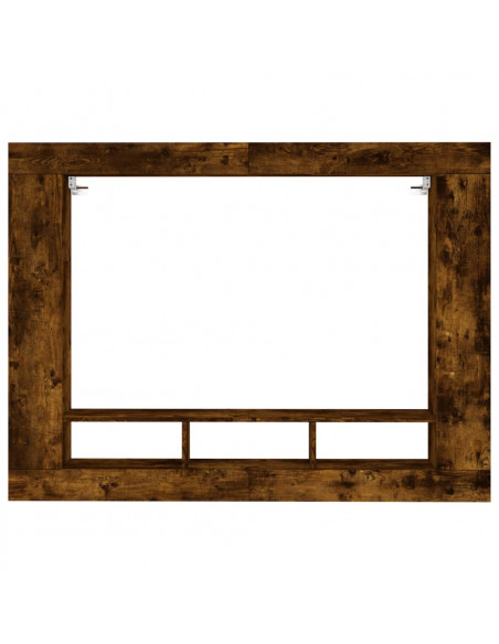 Mobile Porta TV Rovere Fumo 152x22x113 cm in Legno Multistrato