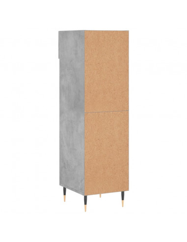 Scarpiera Grigio Cemento 30x35x105 cm in Legno Multistrato