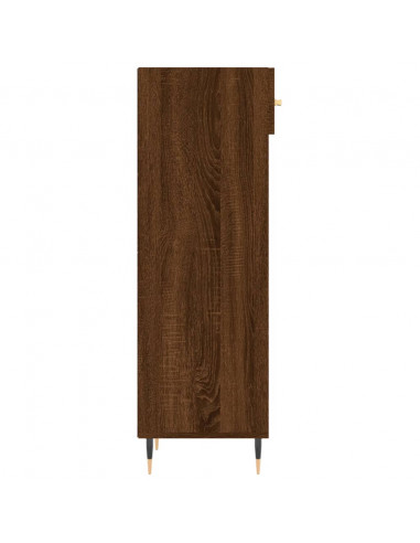 Scarpiera Rovere Marrone 30x35x105 cm in Legno Multistrato