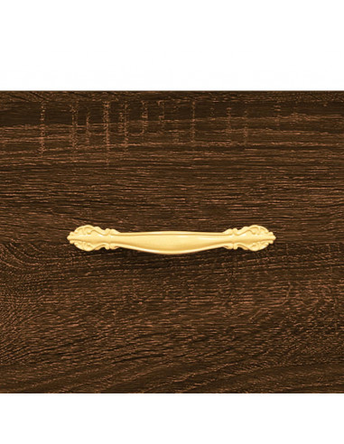 Scarpiera Rovere Marrone 30x35x105 cm in Legno Multistrato