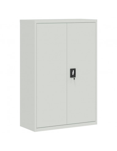 Armadio per Ufficio 90x40x140 cm in Acciaio Grigio