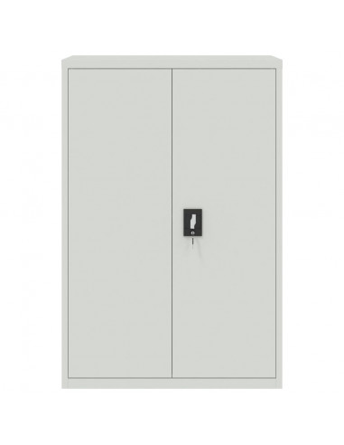 Armadio per Ufficio 90x40x140 cm in Acciaio Grigio