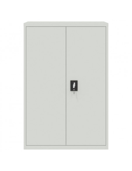 Armadio per Ufficio 90x40x140 cm in Acciaio Grigio