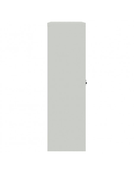 Armadio per Ufficio 90x40x140 cm in Acciaio Grigio