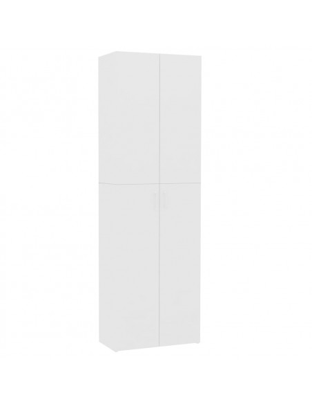 Armadio per Ufficio Bianco 60x32x190 cm in Legno Multistrato