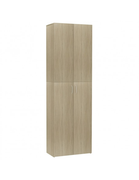 Armadio per Ufficio Rovere Sonoma 60x32x190cm Legno Multistrato