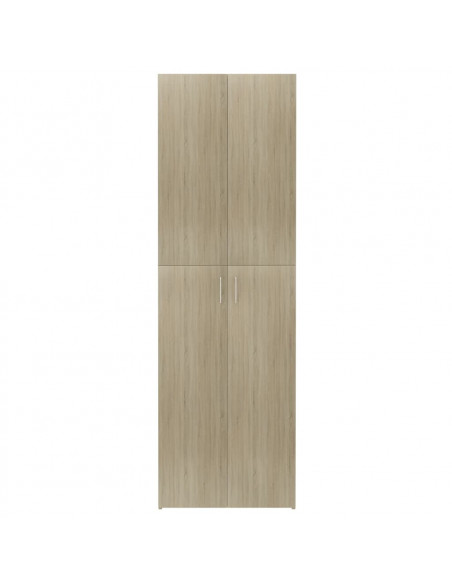 Armadio per Ufficio Rovere Sonoma 60x32x190cm Legno Multistrato