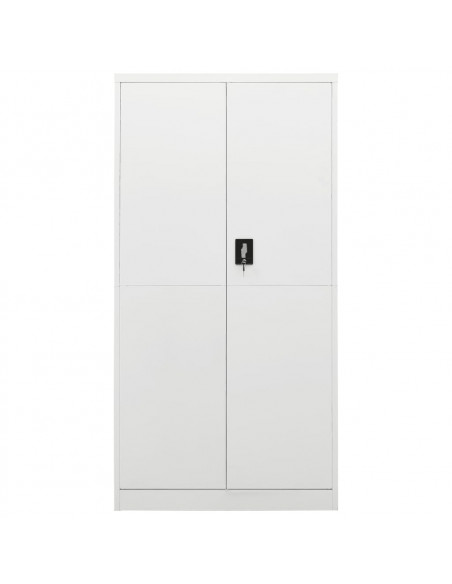 Armadio con Ripiani Bianco 90x40x180 cm in Acciaio