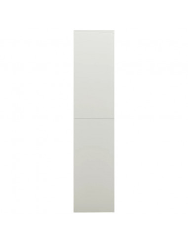 Armadio con Ripiani Grigio Chiaro 90x40x180 cm in Acciaio