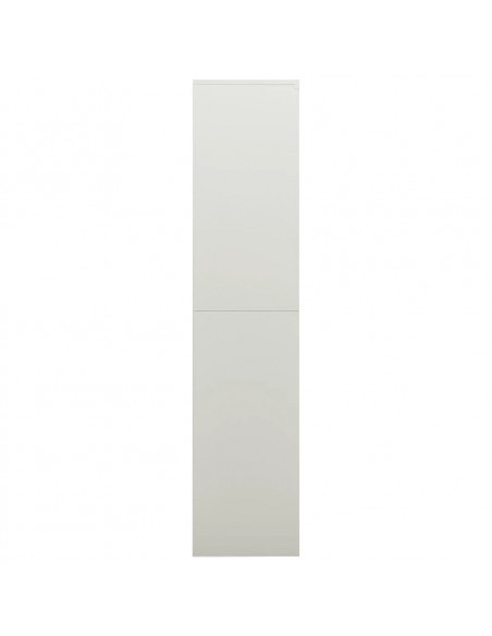 Armadio con Ripiani Grigio Chiaro 90x40x180 cm in Acciaio
