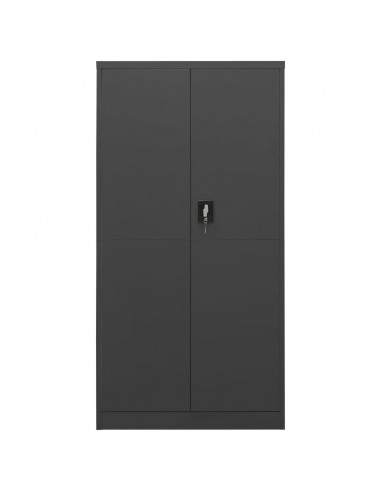 Armadio con Ripiani Antracite 90x40x180 cm in Acciaio