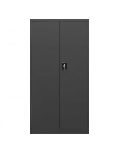 Armadio con Ripiani Antracite 90x40x180 cm in Acciaio