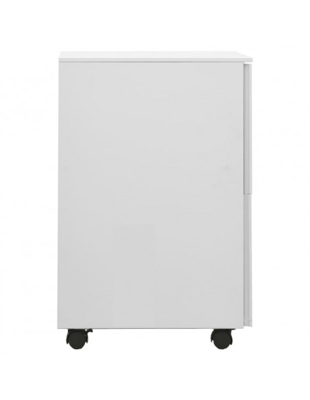 Schedario Mobile Grigio Chiaro 39x45x67 cm in Acciaio