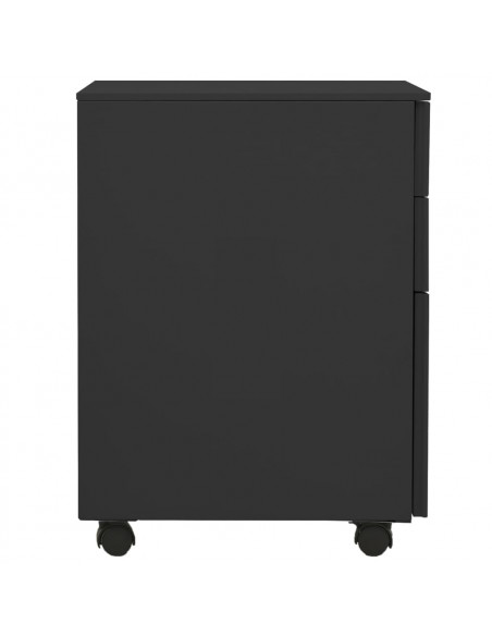 Schedario Mobile Antracite 39x45x60 cm in Acciaio