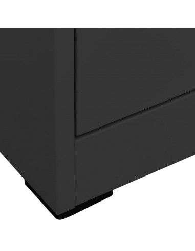 Armadio Classificatore Antracite 90x46x134 cm in Acciaio