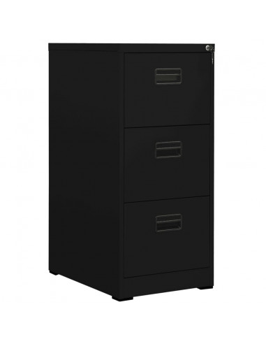 Schedario Nero 46x62x102,5 cm in Acciaio