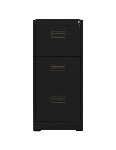 Schedario Nero 46x62x102,5 cm in Acciaio