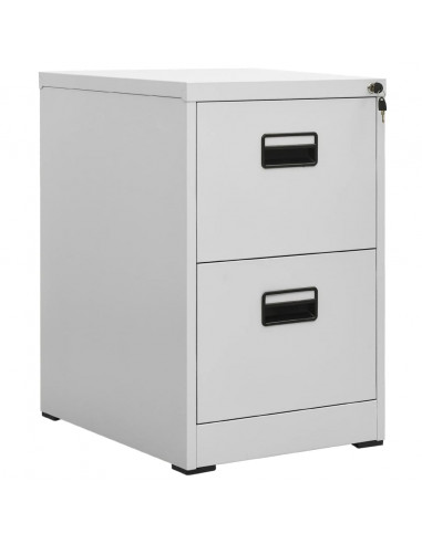 Schedario Grigio Chiaro 46x62x72,5 cm in Acciaio