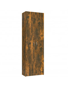 Armadio per Ufficio Rovere Fumo 60x32x190 cm Legno Multistrato 2