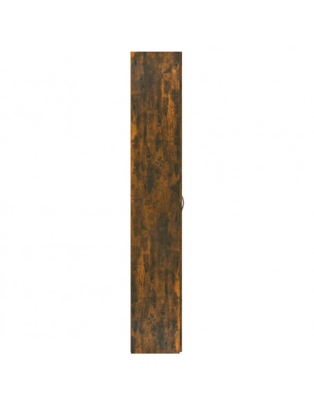 Armadio per Ufficio Rovere Fumo 60x32x190 cm Legno Multistrato