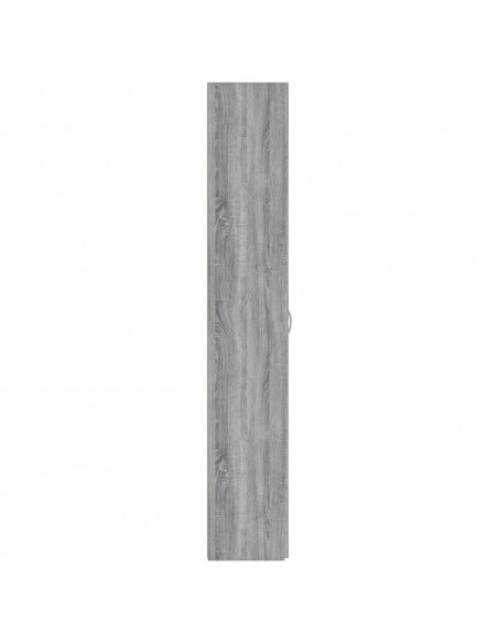 Armadio per Ufficio Grigio Sonoma 60x32x190cm Legno Multistrato