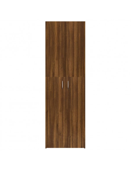 Armadio Ufficio Rovere Marrone 60x32x190 cm Legno Multistrato