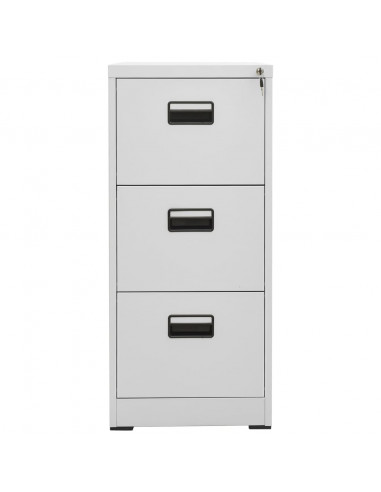 Schedario Grigio Chiaro 46x62x102,5 cm in Acciaio