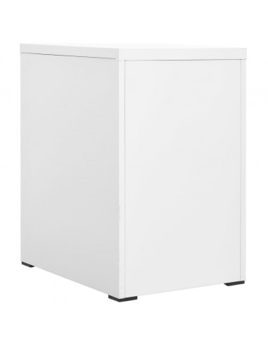 Schedario Bianco 46x62x72,5 cm in Acciaio