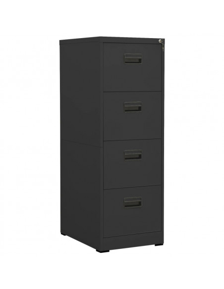 Armadio Classificatore Antracite 46x62x133 cm in Acciaio
