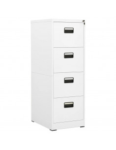 Armadio Classificatore Bianco 46x62x133 cm in Acciaio 2